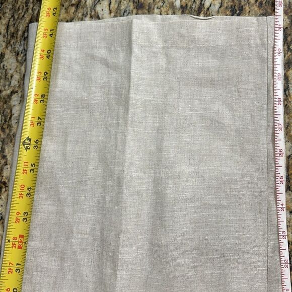 John P Linen Wide Leg High Rise Pants In Light Beige Size XL - Picture 8 of 9